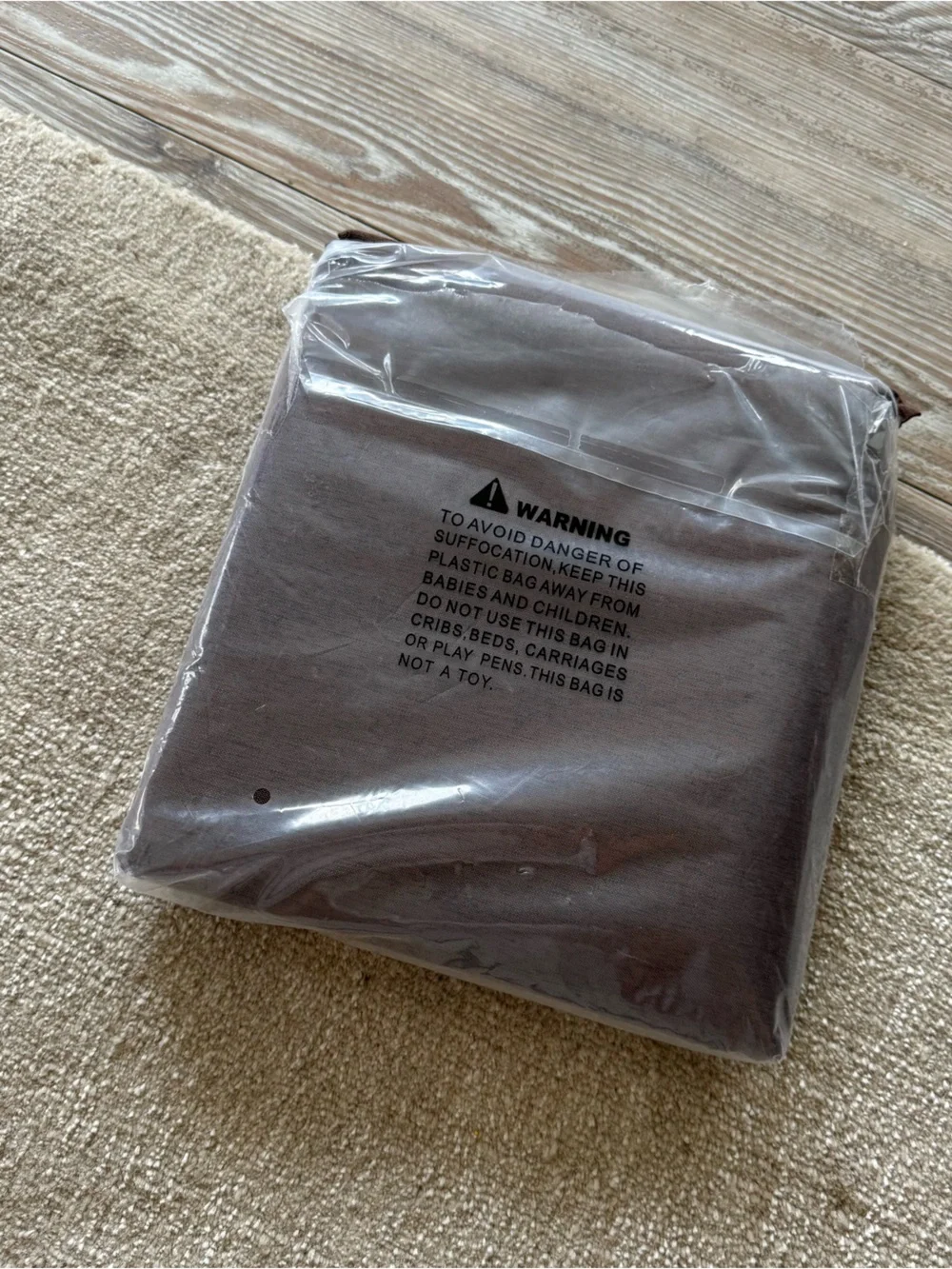Brown shower curtain
